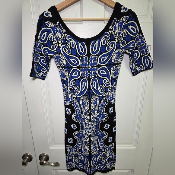 Felicity & Coco Sexy Stretchy Colorful Dress- Size XS - Picture 2 of 10